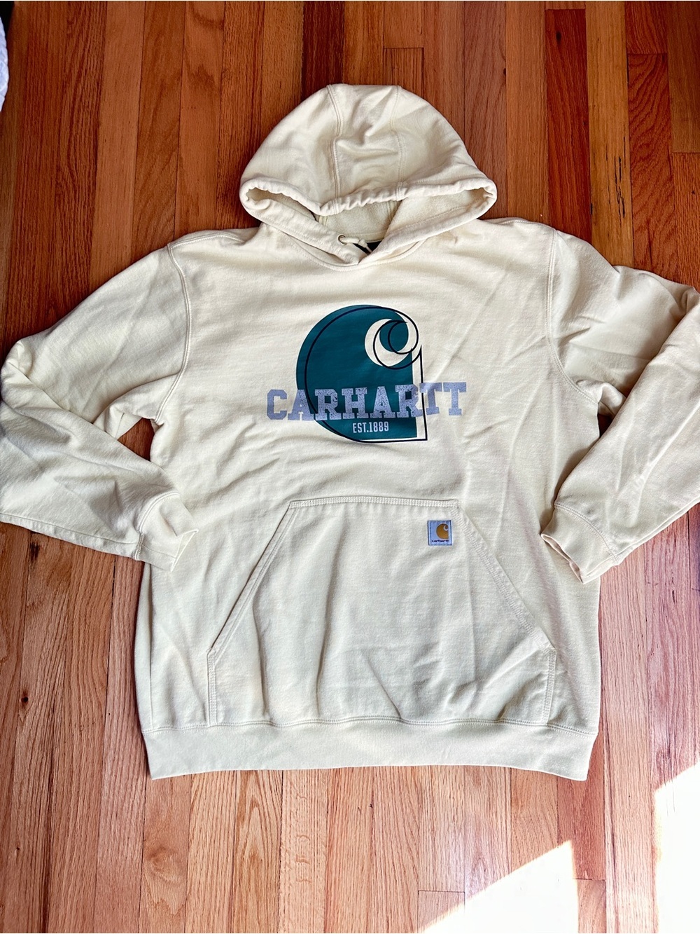 Carhartt Loose Fit C Logo Graphic Hoodie Yellow Men’s L